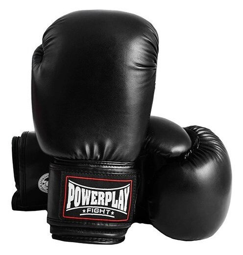 Боксерські рукавички PowerPlay 3004 10oz Чорний (37228004) фото №2