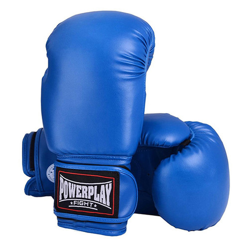 Боксерські рукавички PowerPlay 3004 12oz Синій (37228004) фото №1