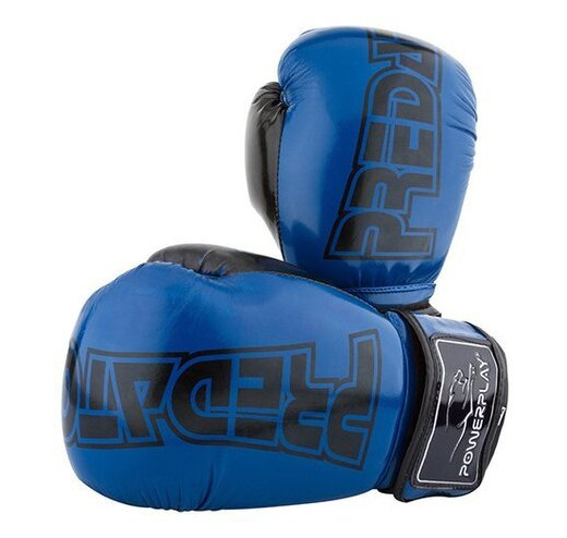 Боксерські рукавички PowerPlay 3017 10oz Синьо-чорний (37228042) фото №1
