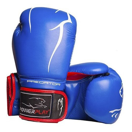 Боксерські рукавички PowerPlay 3018 14oz Синьо-червоний (37228047) фото №1