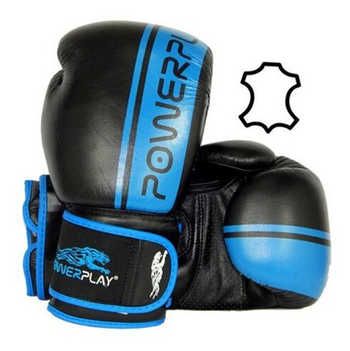 Боксерські рукавички PowerPlay 3022 12oz Синій (37228012) фото №1