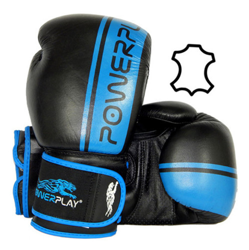 Боксерські рукавички PowerPlay 3022 12oz Синій (37228012) фото №2