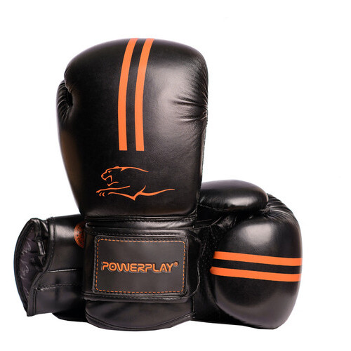 Боксерські рукавиці PowerPlay 3016 Чорно-Оранжеві 10 унцій (FO83PP_3016_10oz_Black/Orange) фото №9
