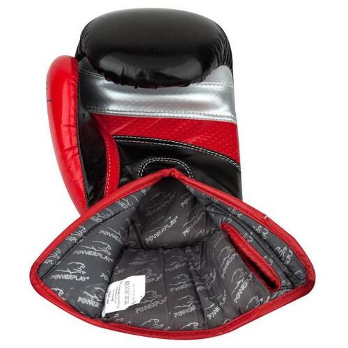Боксерські рукавички PowerPlay 3007 Black карбон 16 унцій фото №3