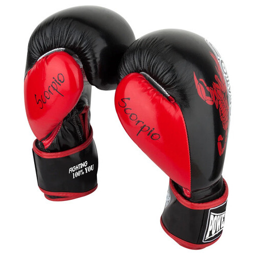 Боксерські рукавички PowerPlay 3007 Black карбон 16 унцій фото №8