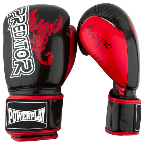 Боксерські рукавички PowerPlay 3007 Black карбон 16 унцій фото №9