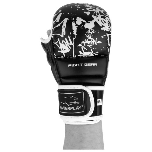 Рукавички для карате PowerPlay 3092KRT XL Black/White фото №1