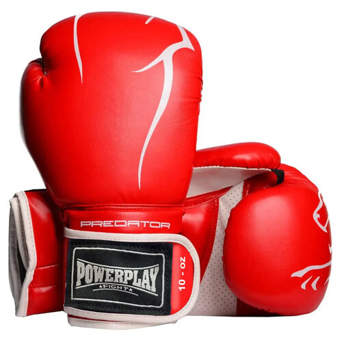 Рукавички для боксу PowerPlay 3018 12 унцій Red фото №1