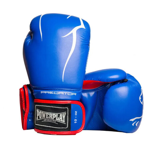 Рукавички для боксу PowerPlay 3018 8 унцій Blue фото №1