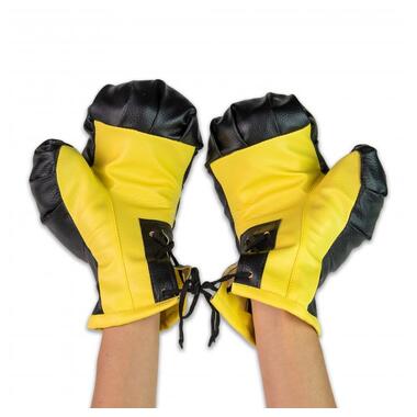 Боксерські рукавички NEW Strateg жовто-чорні (2079) фото №4