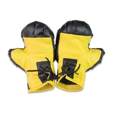 Боксерські рукавички NEW Strateg жовто-чорні (2079) фото №2