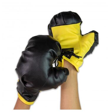 Боксерські рукавички NEW Strateg жовто-чорні (2079) фото №5