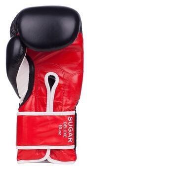 Боксерські рукавички Benlee Rocky Marciano Sugar Deluxe 194022 10oz Black/Red фото №2