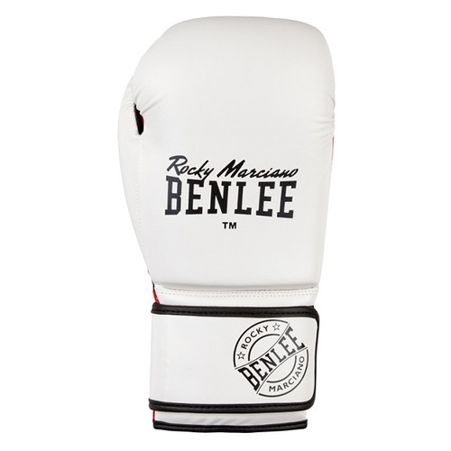 Рукавички боксерські Benlee Rocky Marciano Carlos 10oz PU Бело-черно-червоні (199155 (white/black/red) 10oz) фото №2