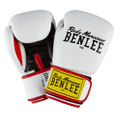 Боксерські рукавички Benlee Rocky Marciano Draco 10oz Біло-чорно-червоні (199116 (wht/blk/red) 10oz) фото №1