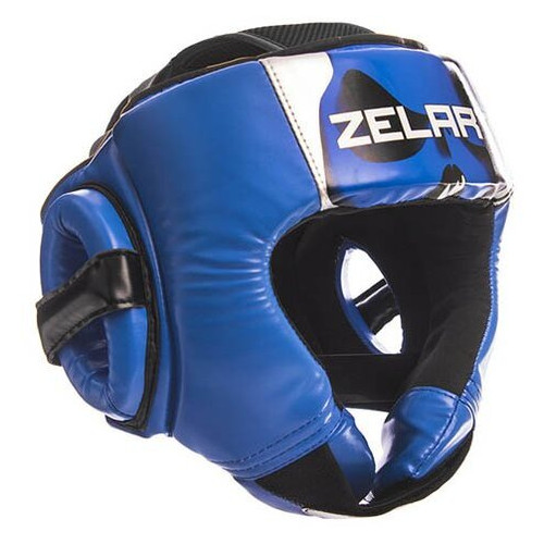 Шолом боксерський Zelart відкритий BO-1316 L Чорно-синій (37363084) фото №1