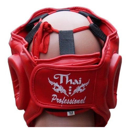 Шолом боксерський Thai Professional HG3L (XL) Червоний фото №3