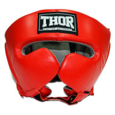 Боксерський шолом Thor 716 (Leather) Red XL фото №1
