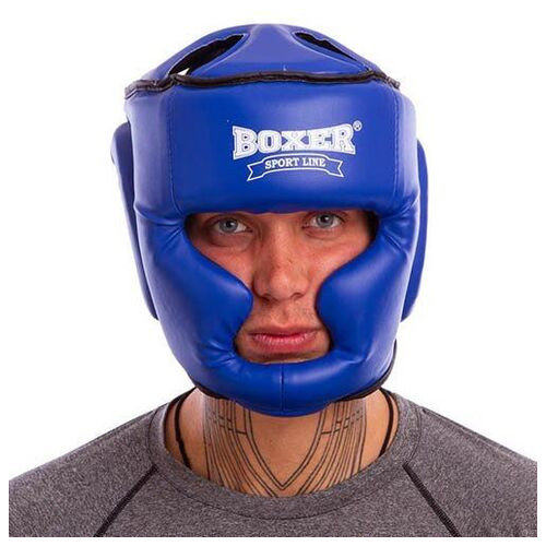 Шолом боксерський з повним захистом Boxer 2036 M Чорний (37429469) фото №5