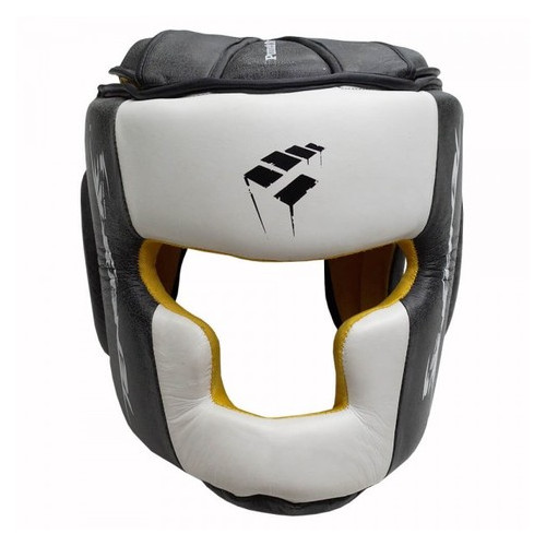 Боксерский шлем PunchTown Tenebrae Leather (L/XL) Серый фото №4