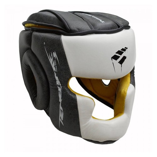 Боксерский шлем PunchTown Tenebrae Leather (L/XL) Серый фото №1
