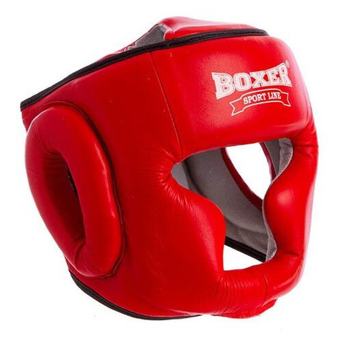 Шолом боксерський з повним захистом Boxer Еліт 2033 L Червоний (37429468) фото №1