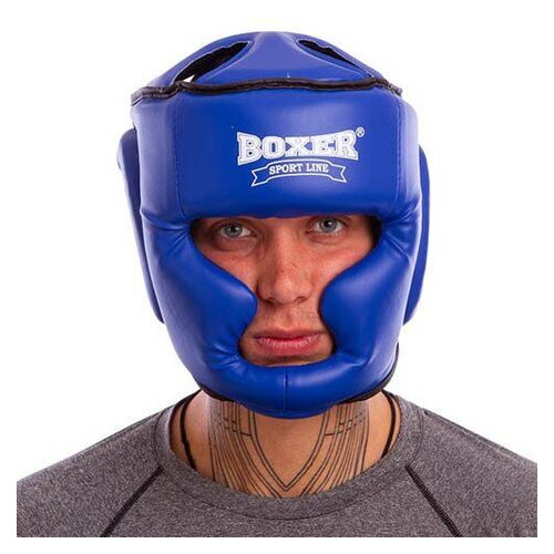 Шолом боксерський з повним захистом Boxer 2036 M Червоний (37429469) фото №5