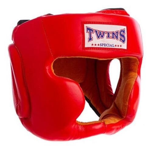 Шолом боксерський з повним захистом Twins VL-6630 XL Червоний (37429480) фото №1