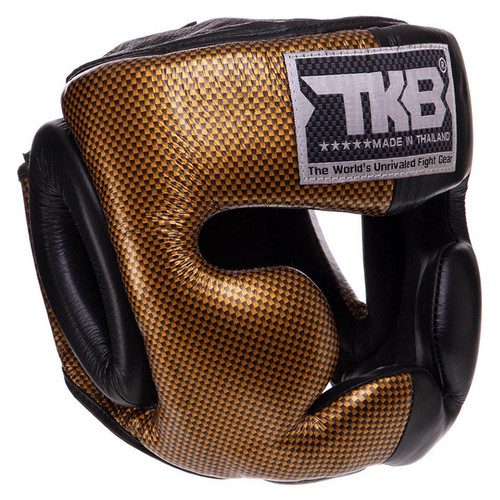Шолом боксерський Top King Boxing із повним захистом Empower TKHGEM-02 M Чорно-золотий (37409083) фото №1