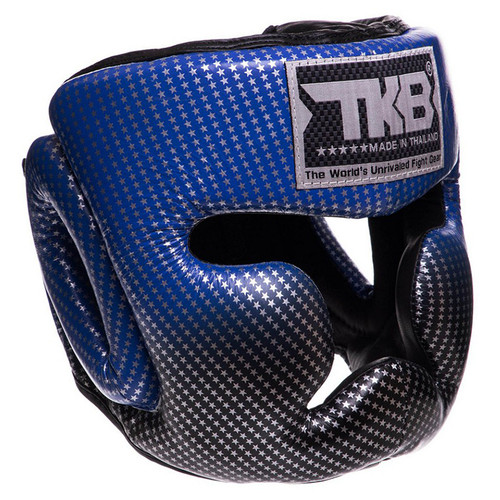 Шолом боксерський з повним захистом Top King Boxing Super Star TKHGSS-01 M Синій фото №1