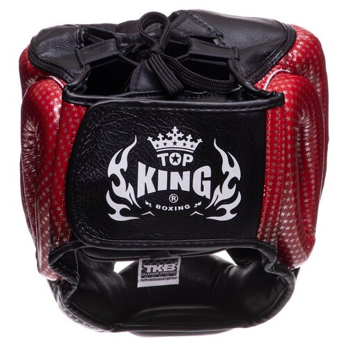 Шолом боксерський з повним захистом Top King Boxing Super Star TKHGSS-01 S Червоний фото №4