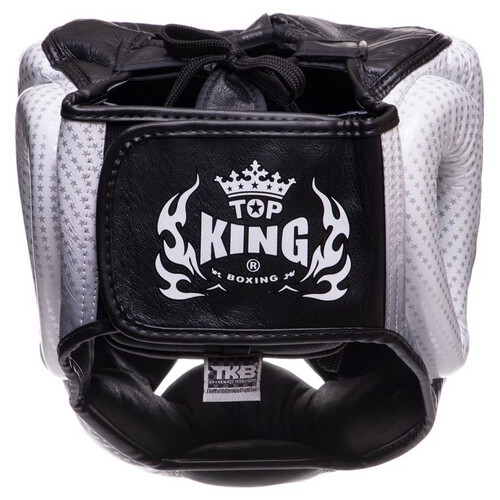 Шолом боксерський з повним захистом Top King Boxing Super Star TKHGSS-01 S Срібний фото №4