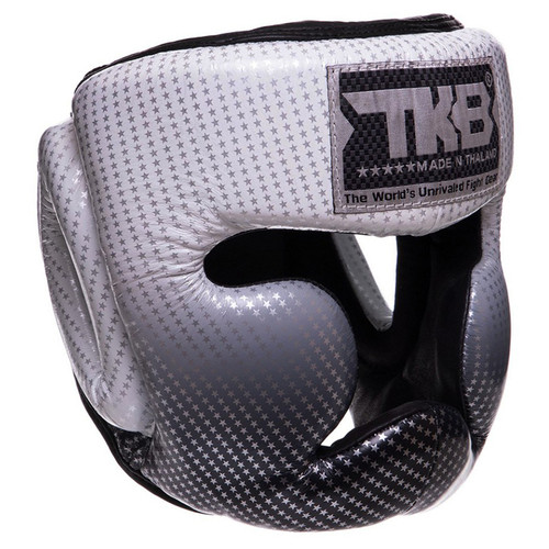 Шолом боксерський з повним захистом Top King Boxing Super Star TKHGSS-01 S Срібний фото №1