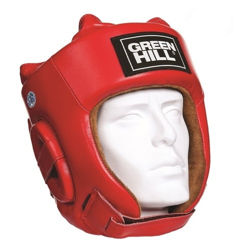 Боксерский шлем Green Hill Five star AIBA M Красный фото №1