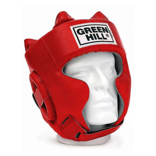 Боксерский шлем Green Hill UBF лицензированный ФБУ M Красный фото №1
