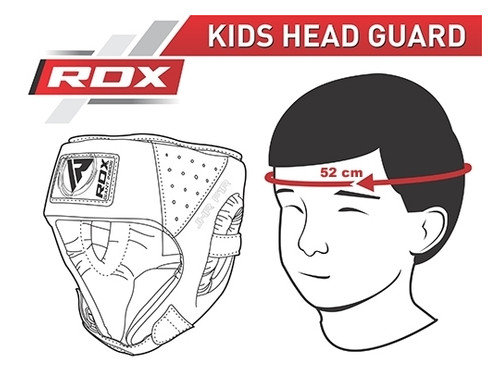 Боксерський шолом дитячий RDX Red 10511 фото №10