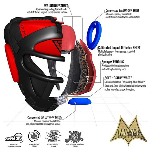 Боксерський шолом тренувальний RDX Guard XL 10502 фото №10