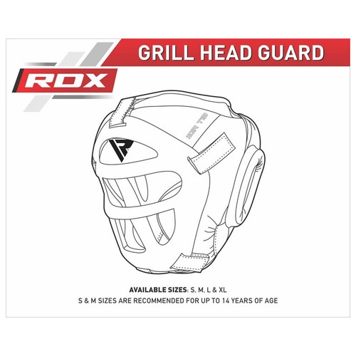 Боксерський шолом RDX Guard Red L фото №7