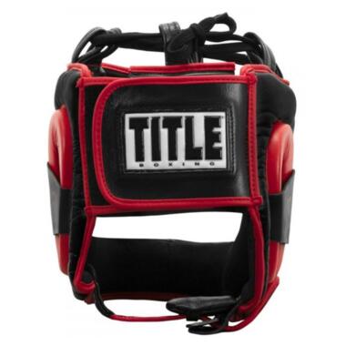 Боксерський шолом з бампером TITLE Boxing Face Saver (L) Чорний фото №4