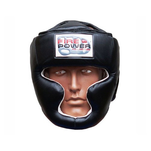 Шолом боксерський FirePower FPHG3 (XL) Чорний фото №1