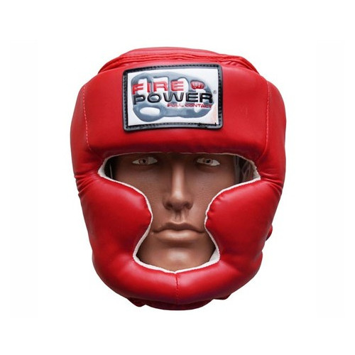 Шолом боксерський FirePower FPHGA3 (XL) Червоний фото №1
