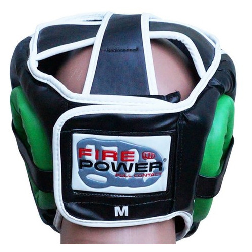Шолом боксерський FirePower FPHGA5 (L) Зелений фото №3