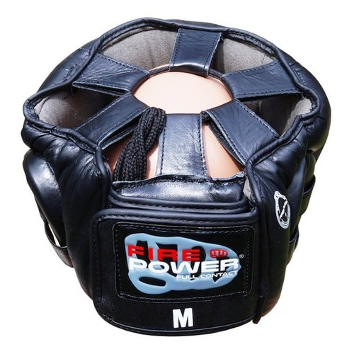 Шолом боксерський із бампером FirePower FPHG6 (M) Чорний фото №3