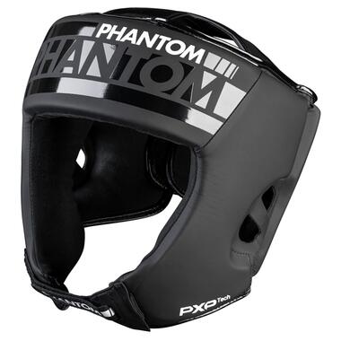 Боксерський шолом Phantom APEX Open Face Head Protection Black (капа у подарунок) фото №2