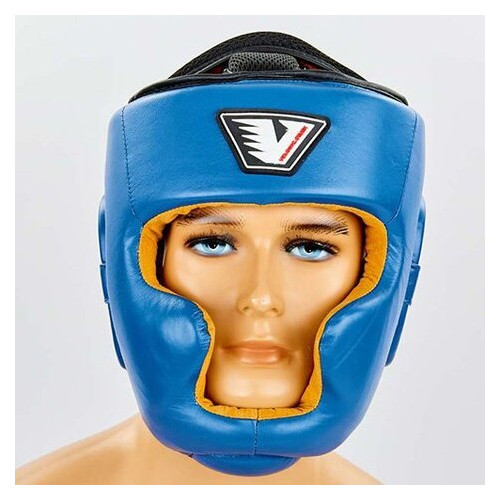 Шолом боксерський з повним захистом Velo VL-8193 XL Синій (37241018) фото №6