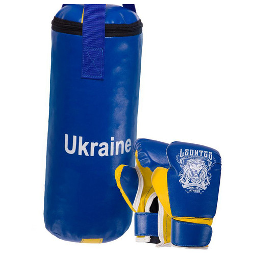 Боксерский набор детский Lev Sport Ukraine LV-9940 Сине-желтый (37423033) фото №1