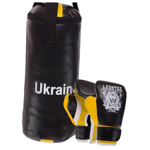 Боксерский набор детский Lev Sport Ukraine LV-9940 Черно-желтый (37423033) фото №1