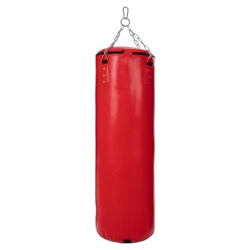 Мішок боксерський FDSO Циліндр з кільцем та ланцюгом Zhengtu BO-2336 100см Червоний (37508103) фото №2