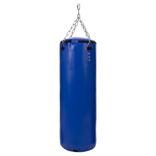 Мішок боксерський FDSO Циліндр з кільцем та ланцюгом Zhengtu BO-2336 80см Синій (37508103) фото №2