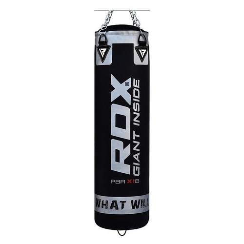 Мішок боксерський RDX Leather Black 120 см 40-50 кг фото №1
